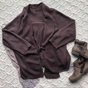 Chestnut Knit Cardigan 2X